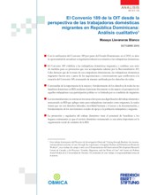 Portada de Convenio 189 de la OIT desde la perspectiva de las trabajadoras domésticas migrantes en República Dominicana: Análisis cualitativo