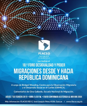 Imagen de Presentación del anuario 2017 de OBMICA en el marco del Foro Desigualdad Poder: “Migraciones Desde y Hacia República Dominicana”, de FLACSO