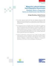 Portada de Migración Laboral Haitiana hacia República Dominicana: Realidad, Retos y Propuestas hacia una Gobernanza más Efectiva