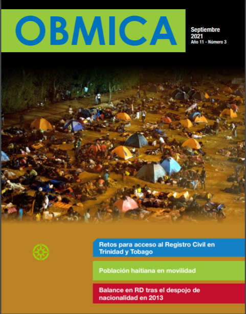 Portada de Boletín Obmica Septiembre 2021