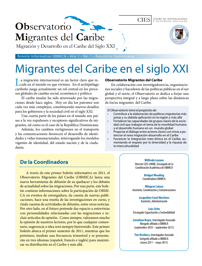 Portada de Boletín, Junio 2011