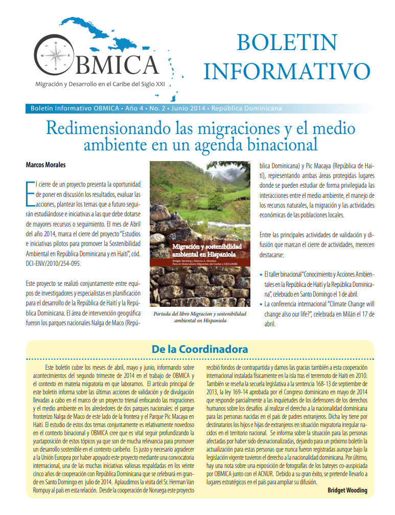 Portada de Boletín, Junio 2014