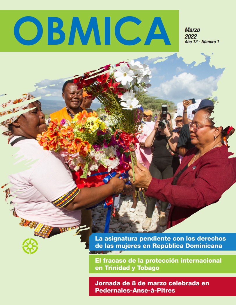 Portada de Boletín OBMICA Marzo de 2022