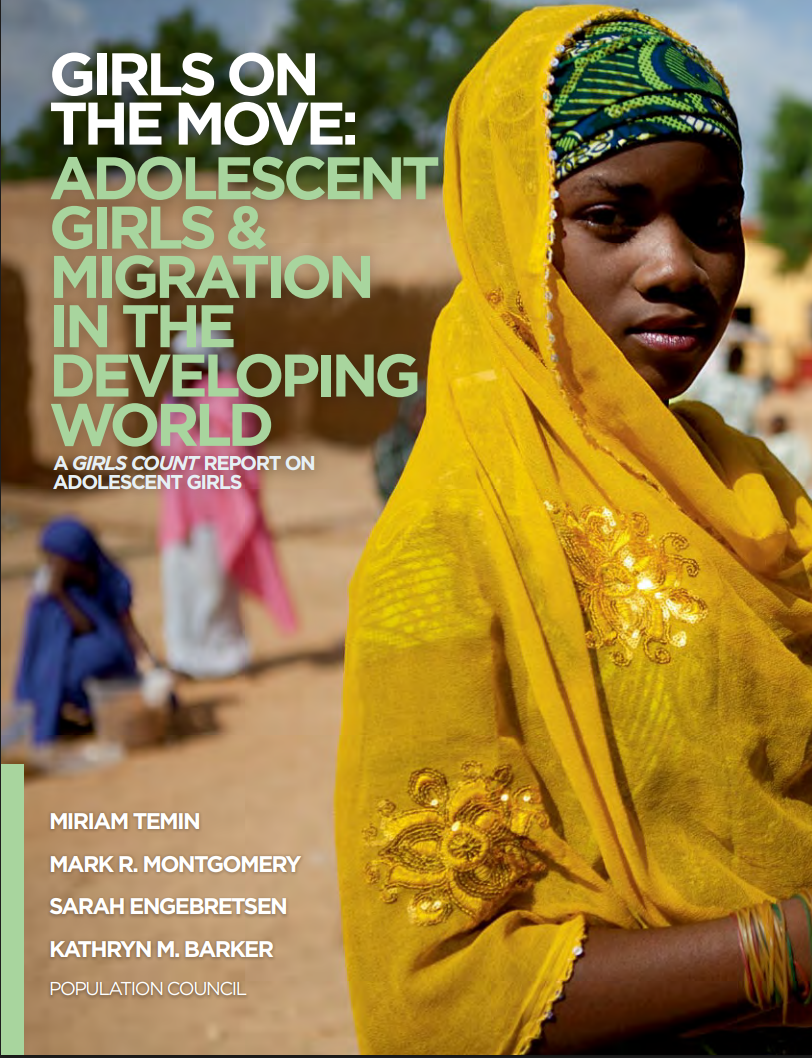 Portada de Girls on the Move: Adolescent Girls & Migration in the Developing World.
