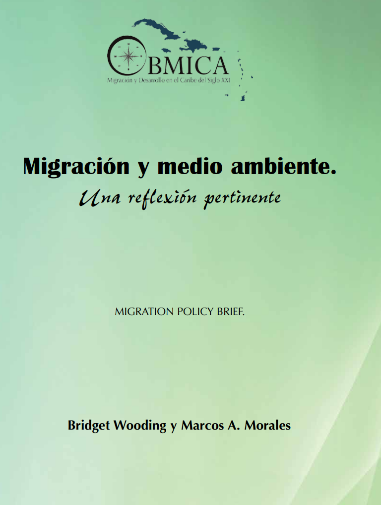 Portada de Migración y medio ambiente. Una reflexión pertinente.
