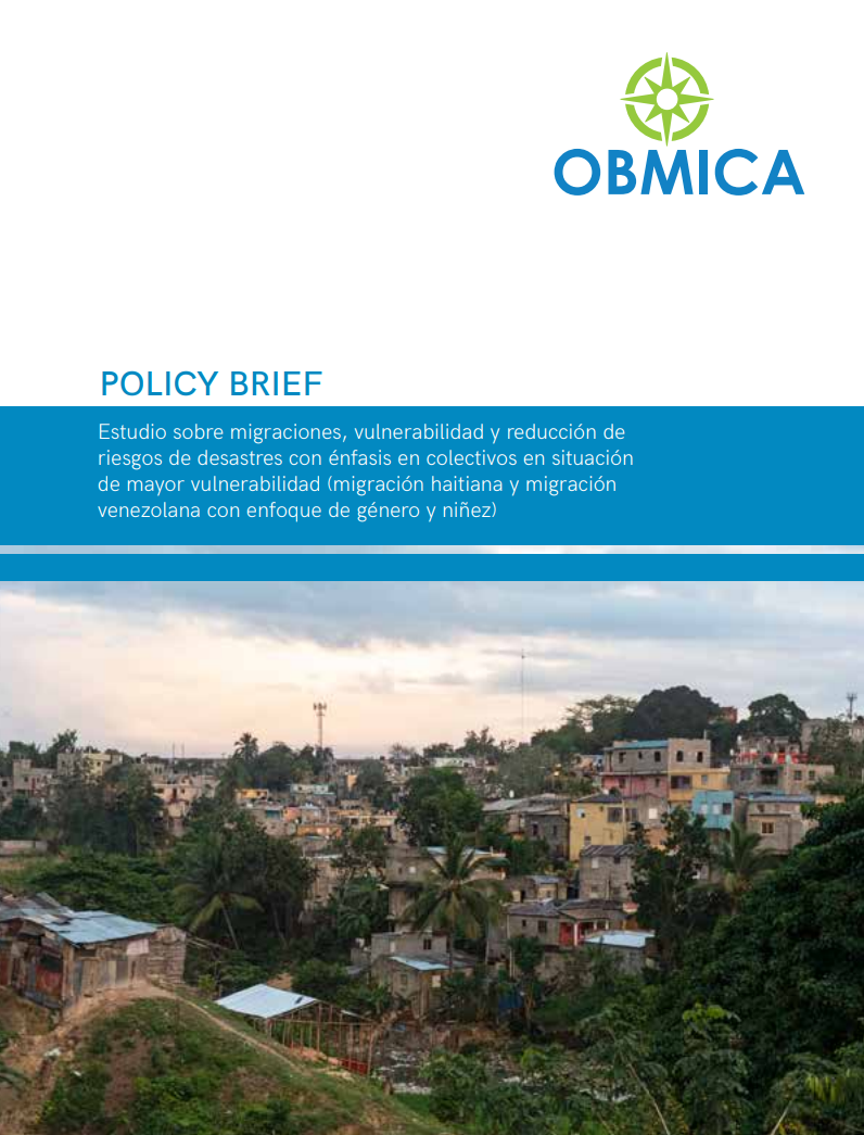 Portada de Policy Brief: Estudio sobre migraciones, vulnerabilidad y reducción de riesgos de desastres